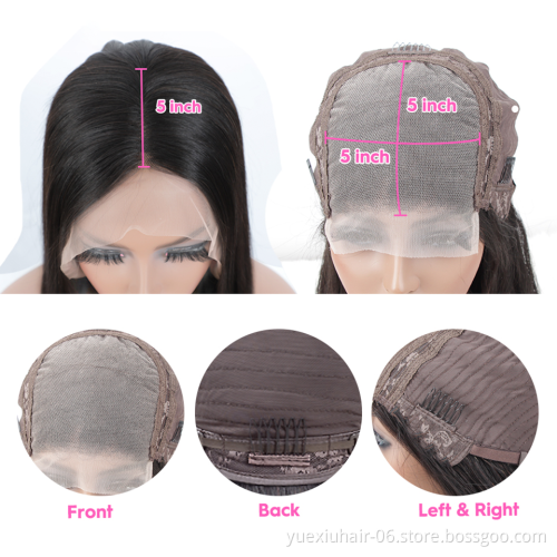 Cheap Wholesale Brazil 100% Human Raw Virgin Hair Transparent full Lace 13X4 4x4 Lace front glueless  bob Wigs for Black Women